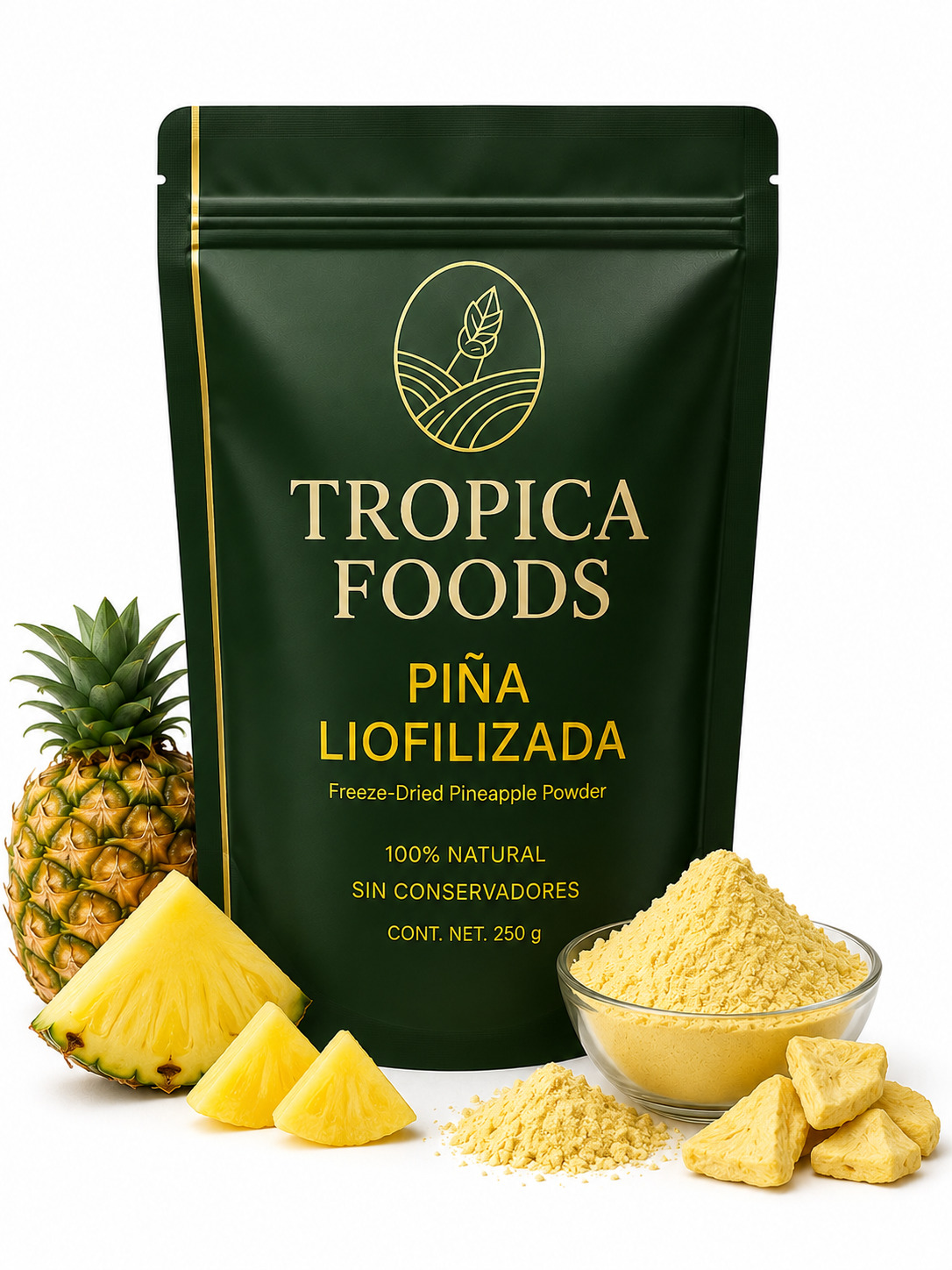 Piña Liofilizada LYOFI™ — Freeze-Dried Pineapple Powder Mexico